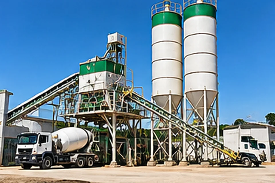 Usina dosadora para produção de concreto usinado